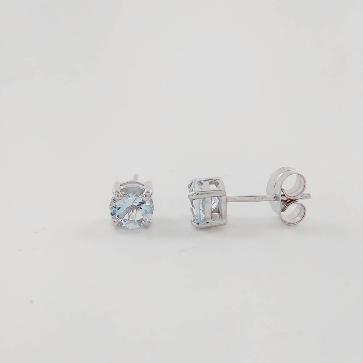 PENDIENTES AGUAMARINA