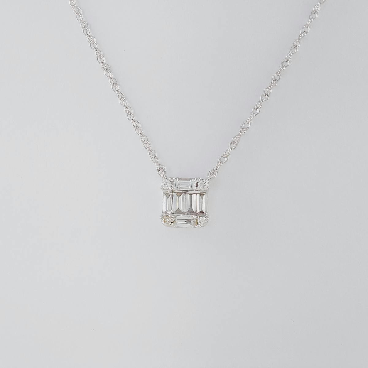 COLGANTE BRILLANTES 0,14 CT CON CADENA