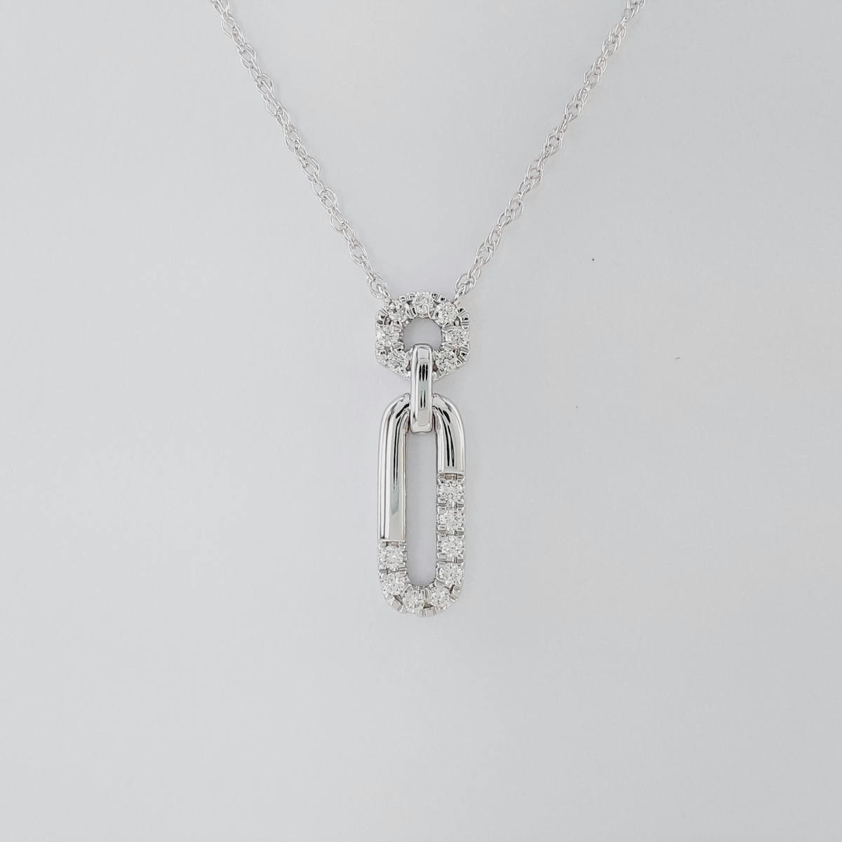 COLGANTE BRILLANTES 0,09 CT CON CADENA