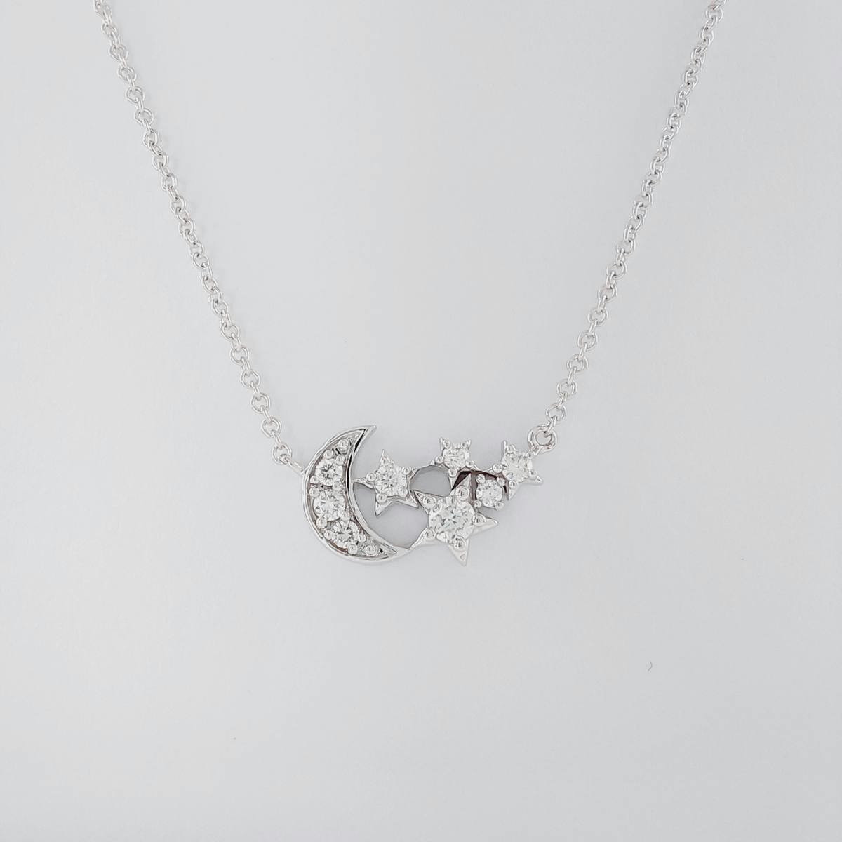 COLGANTE BRILLANTES 0,14 CT CON CADENA